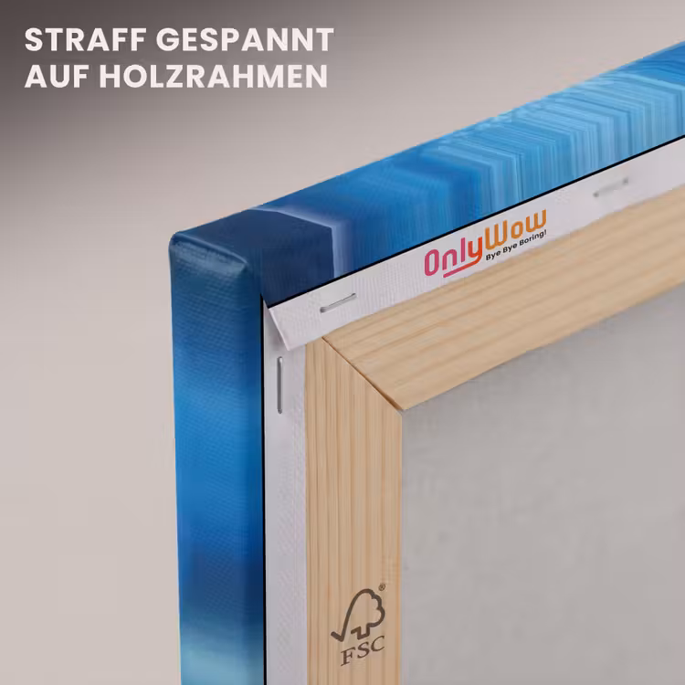 Blauw - Orchidee - Elegeant canvas 2cm klein -uniquesellingpoint_afwerking-onlywow_DE