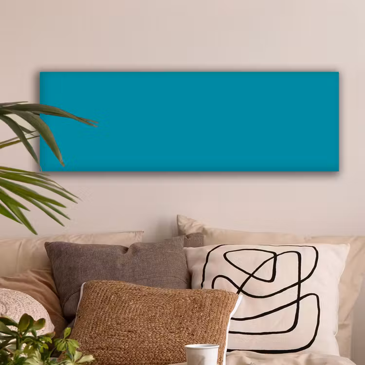 Blauw - Effen kleur canvas 2cm klein 828 -sfeer1
