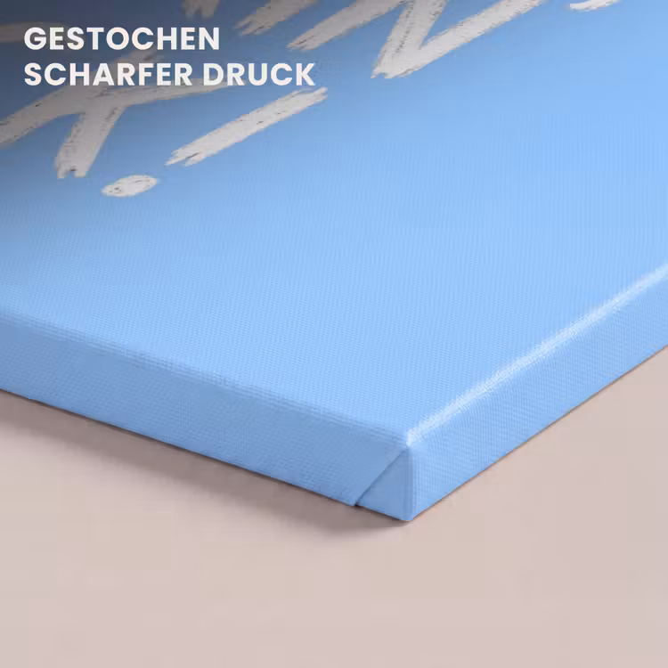 Blauw - Wit - You fuckin rock canvas 2cm klein -closeup_print_DE