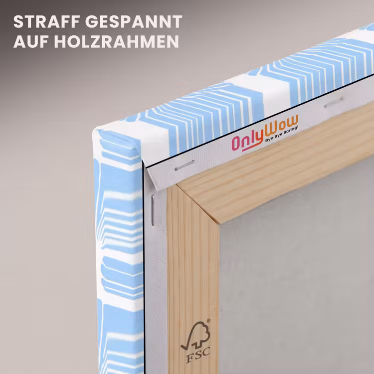 Blauw - Wit - Schelpen - Grafisch - Structuur canvas 2cm klein 34 -uniquesellingpoint_afwerking-onlywow_DE
