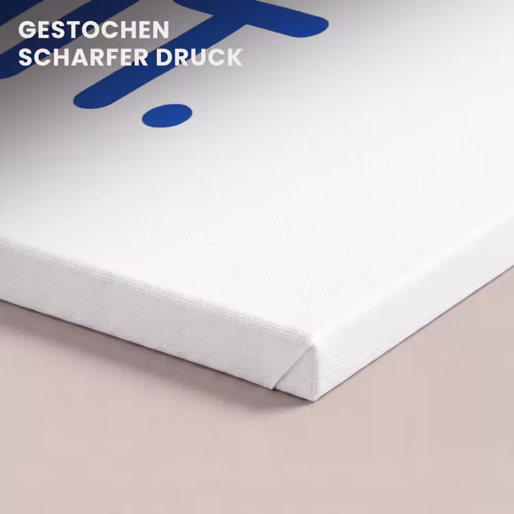 Blauw - Quote - Wit canvas 2cm klein -uniquesellingpoint_afwerking-onlywow_DE