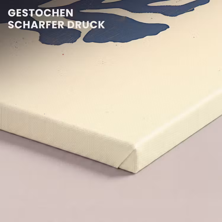 Blauw koraal - Vertakkingen - Beige canvas 2cm klein -closeup_print_DE