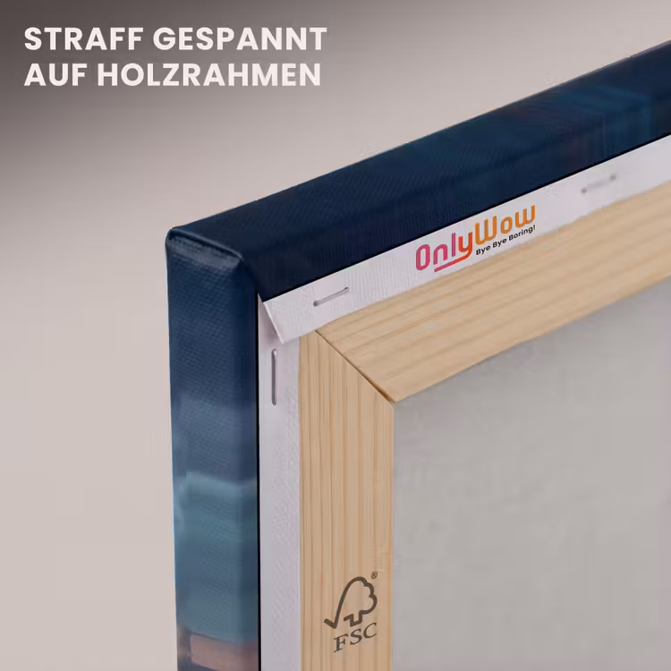 Bliksem - Storm - Natuur - Donker canvas 2cm klein -uniquesellingpoint_afwerking-onlywow_DE