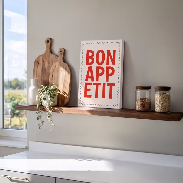Blokletters - Rood - Kartelrand canvas 2cm klein -atmosphere_sfeer3_global