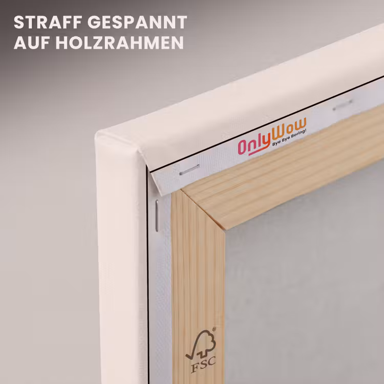 Blokletters - Rood - Kartelrand canvas 2cm klein -uniquesellingpoint_afwerking-onlywow_DE