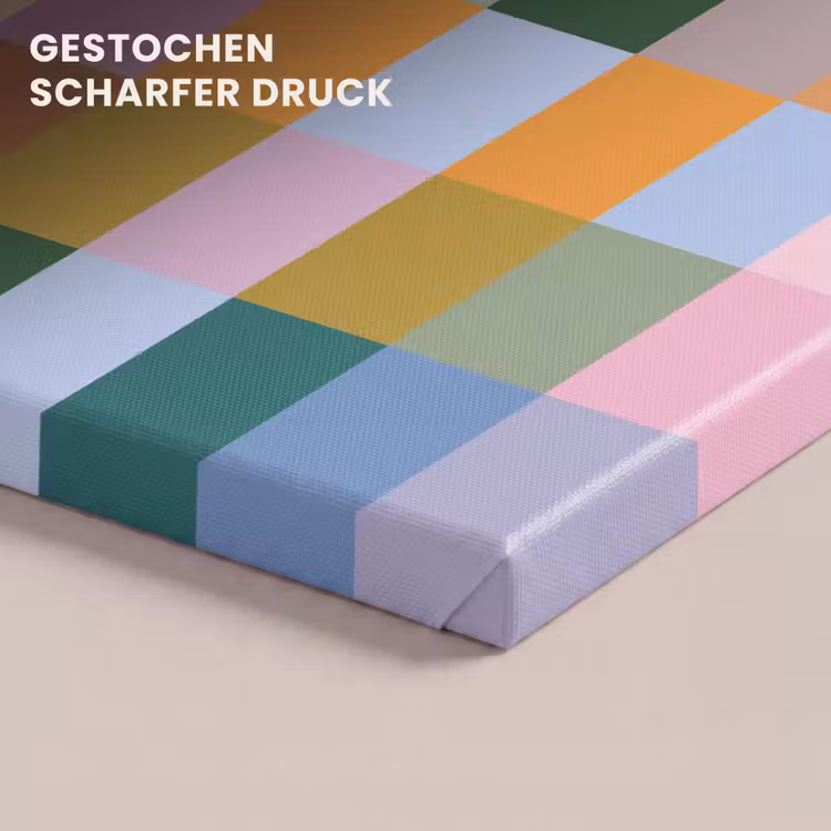Blokken - Vierkant - Patroon - Gekleurd canvas 2cm klein -uniquesellingpoint_afwerking-onlywow_DE