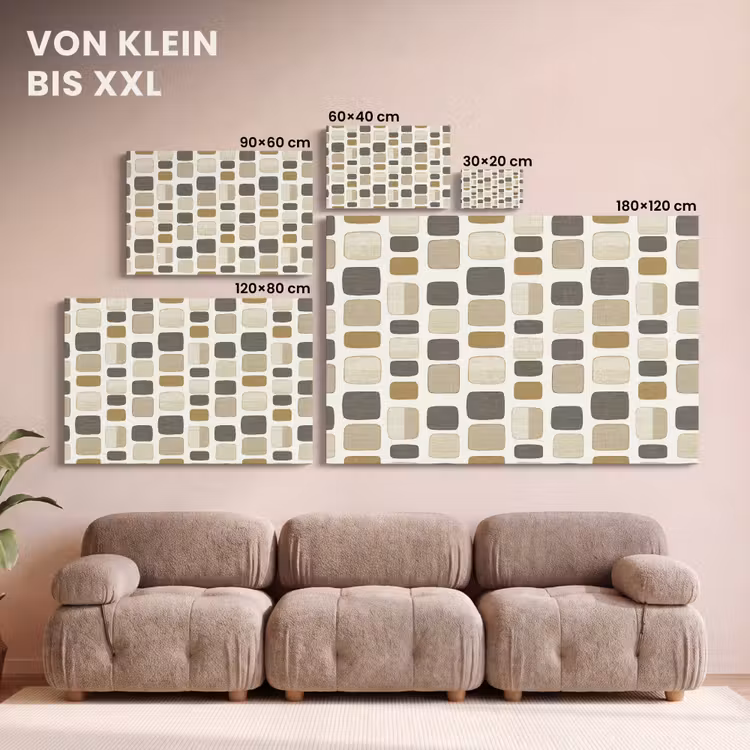 Blokken - Vintage - Grijs canvas 2cm klein 34 -Xsfeer8_DE