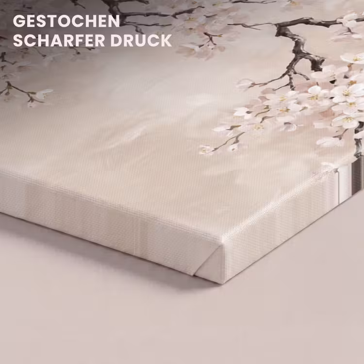 Bloesem - Illustratie - Taupe canvas 2cm klein -uniquesellingpoint_afwerking-onlywow_DE
