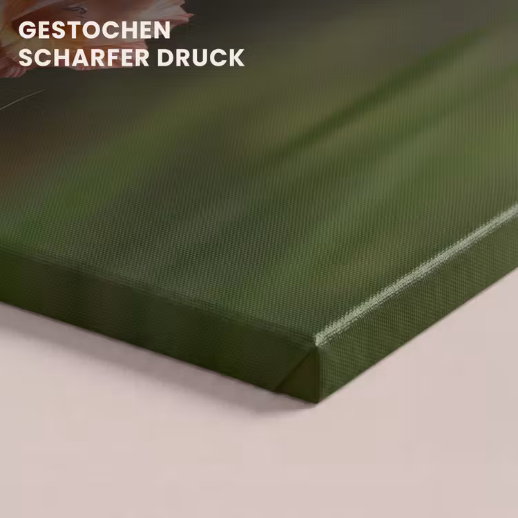 Bloem - Gladiolen - Zalmroze canvas 2cm klein -uniquesellingpoint_afwerking-onlywow_DE