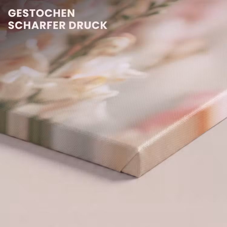 Bloem - Leeuwenbek - Roze - Stengel canvas 2cm klein -uniquesellingpoint_afwerking-onlywow_DE
