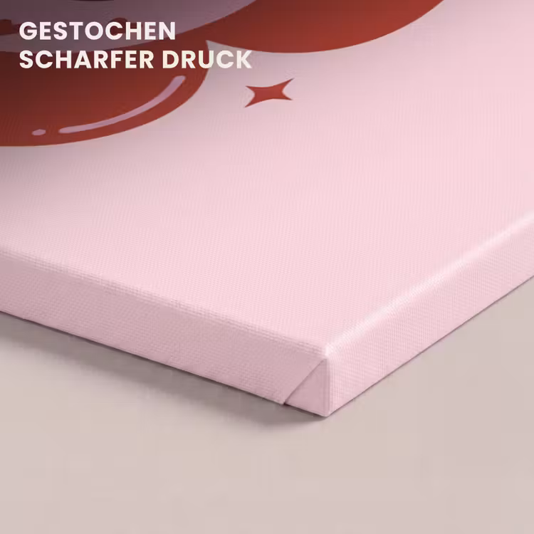 Bloem - Roze - Hartjes canvas 2cm klein -uniquesellingpoint_afwerking-onlywow_DE