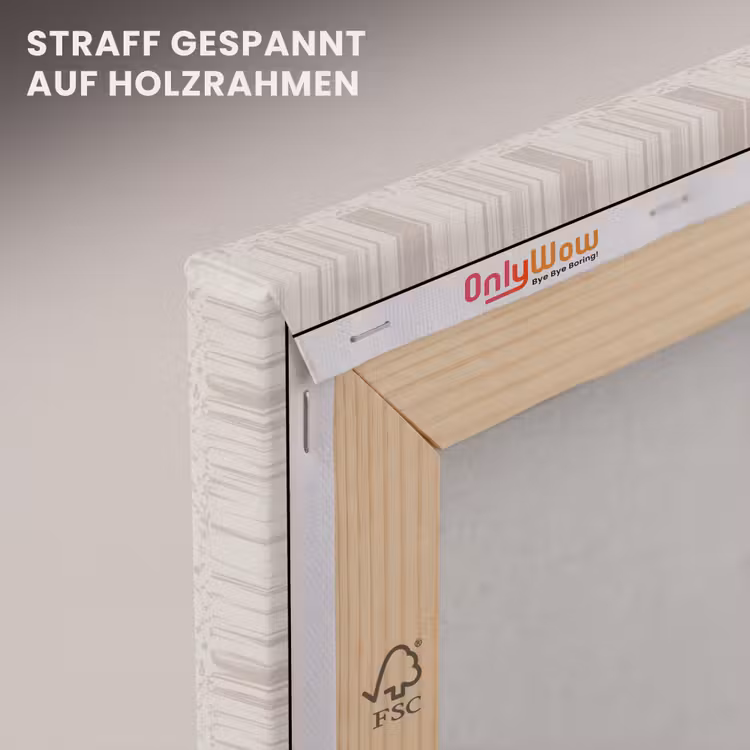Bloemen - Bladeren - Licht - Taupe canvas 2cm klein 34 -uniquesellingpoint_afwerking-onlywow_DE