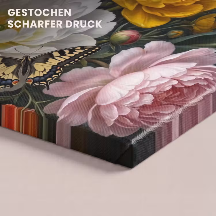 Bloemen - Boeket - Klassiek - Kleurrijk - Natuur canvas 2cm klein -closeup_print_DE