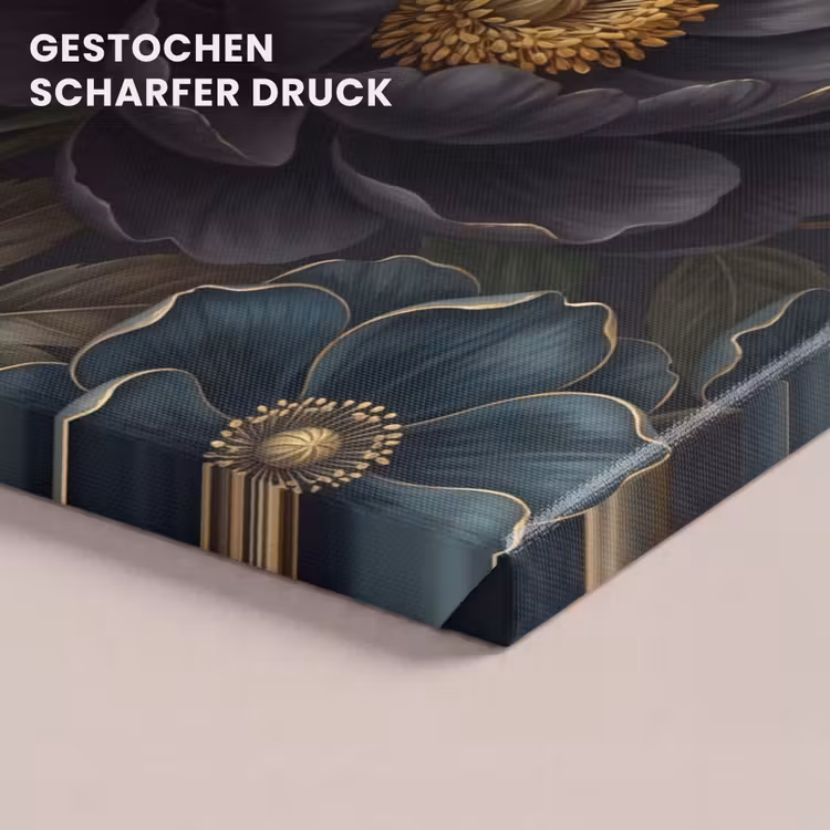 Bloemen - Boeket - Natuur - Klassiek - Weelderig canvas 2cm klein -closeup_print_DE
