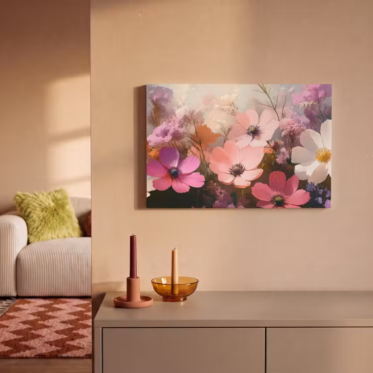 Bloemen - Kleurrijk - Bloei canvas 2cm klein -sfeer1
