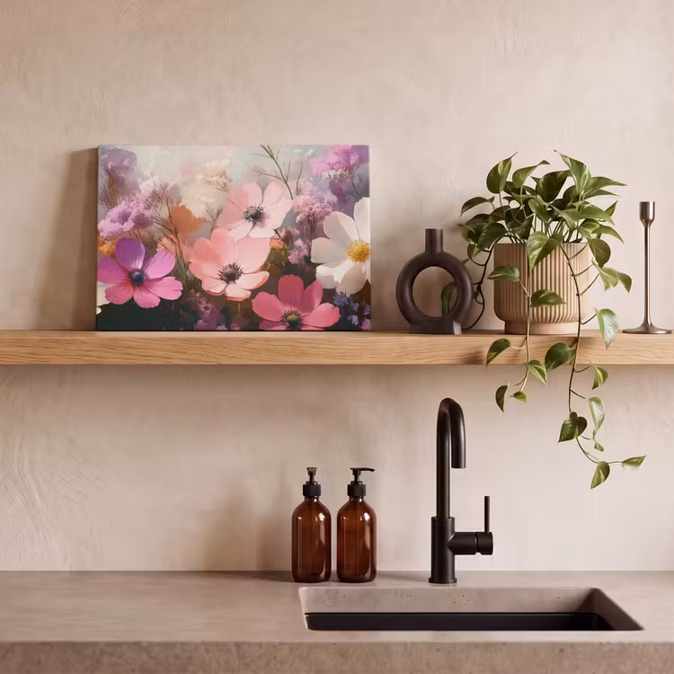 Bloemen - Kleurrijk - Bloei canvas 2cm klein -sfeer3