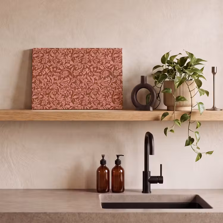 Bloemen - Print - Roze canvas 2cm klein 34 -sfeer6