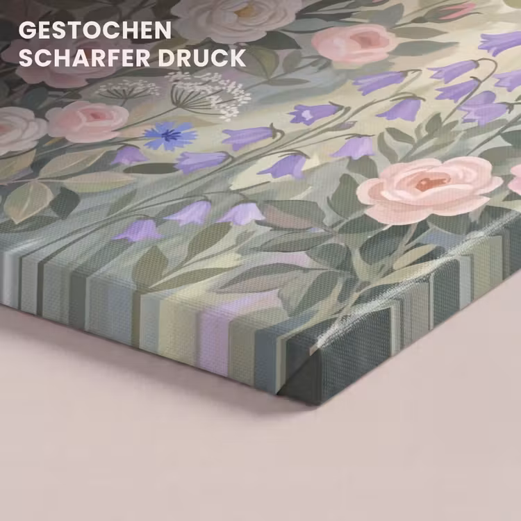 Bloemen - Tuin - Natuur - Kleurrijk canvas 2cm klein -uniquesellingpoint_afwerking-onlywow_DE