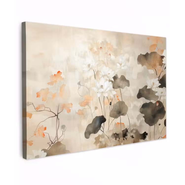 Bloemen - Japandi - Wabi sabi canvas 2cm klein -z3d