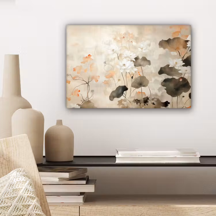 Bloemen - Japandi - Wabi sabi canvas 2cm klein -closeup_print_DE