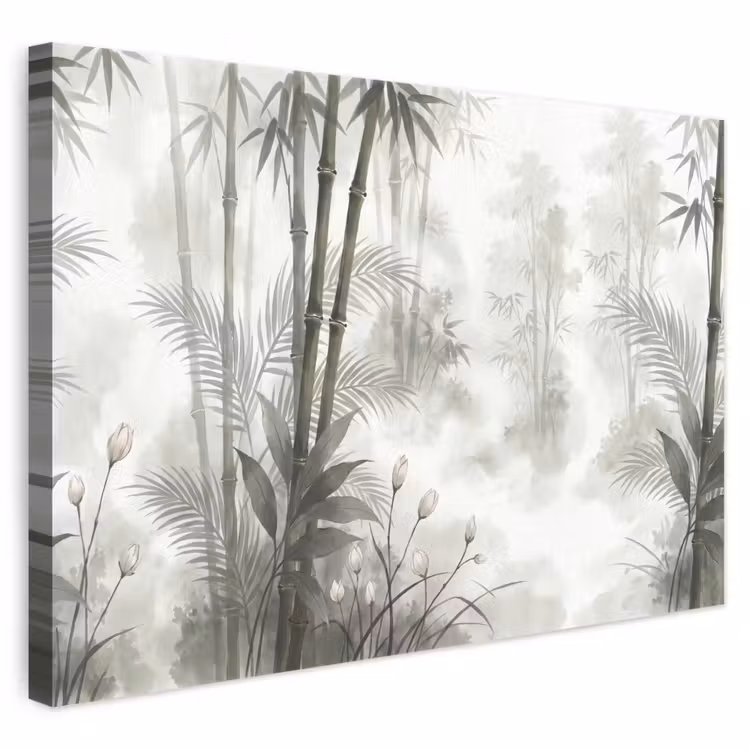 Bloemen - Knop - Tuin - Illustratie - Wit canvas 2cm klein -3d