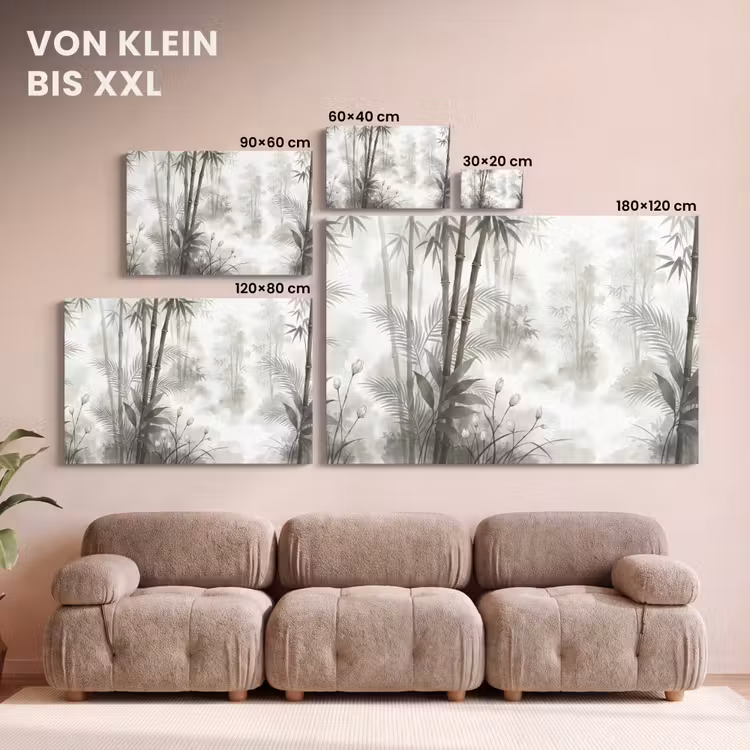 Bloemen - Knop - Tuin - Illustratie - Wit canvas 2cm klein -Xsfeer8_DE