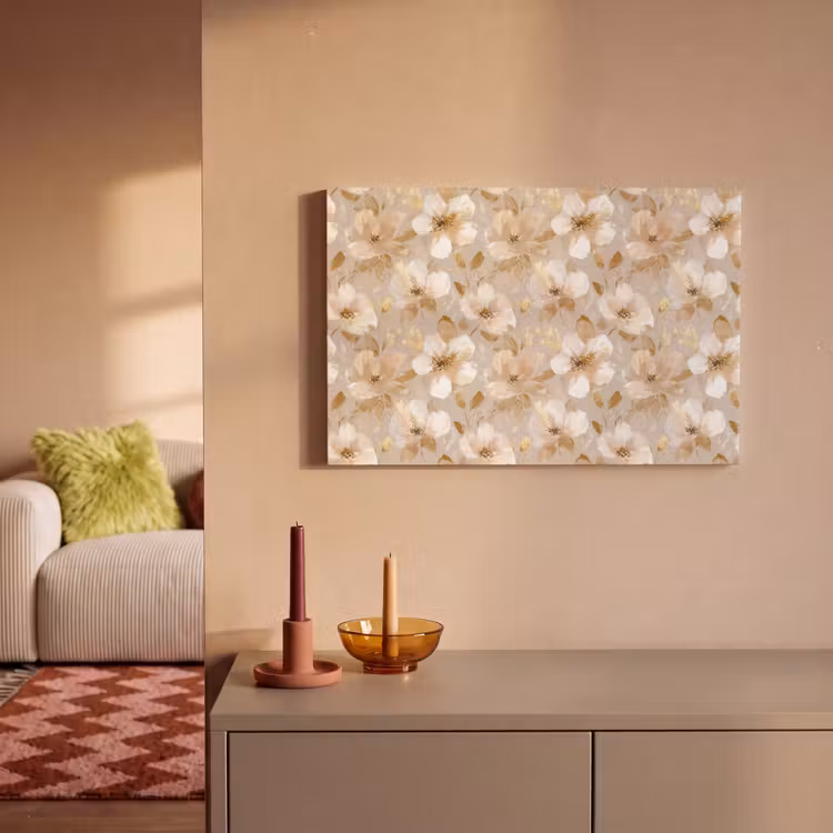 Bloemen - artistiek - Goud canvas 2cm klein 34 -sfeer1