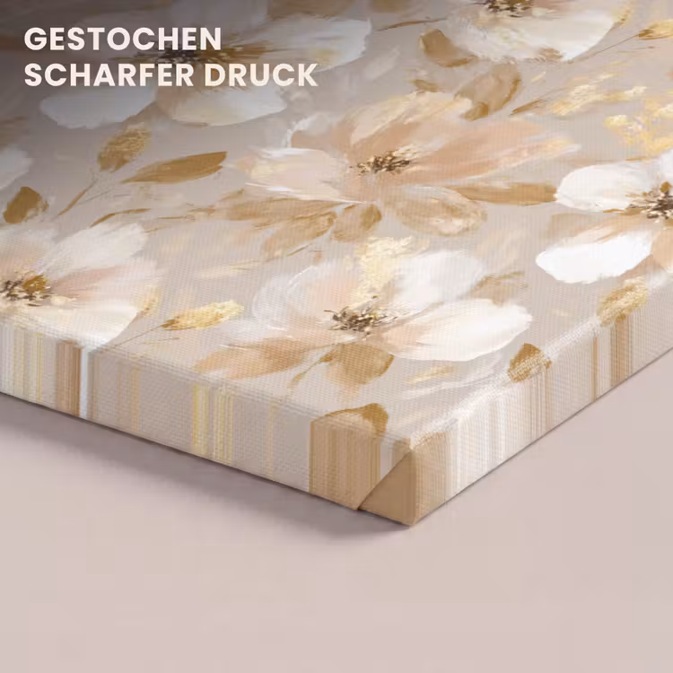 Bloemen - artistiek - Goud canvas 2cm klein 34 -closeup_print_DE