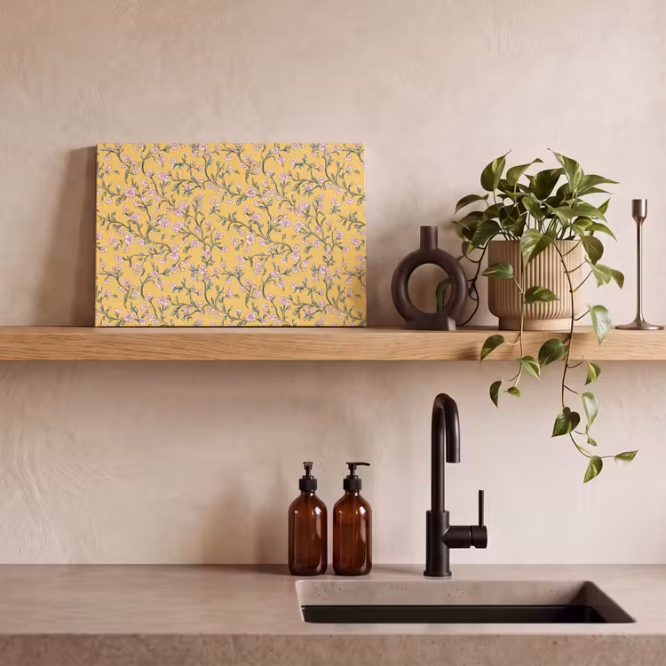 Bloemen - Motief - Geel canvas 2cm klein 34 -sfeer6