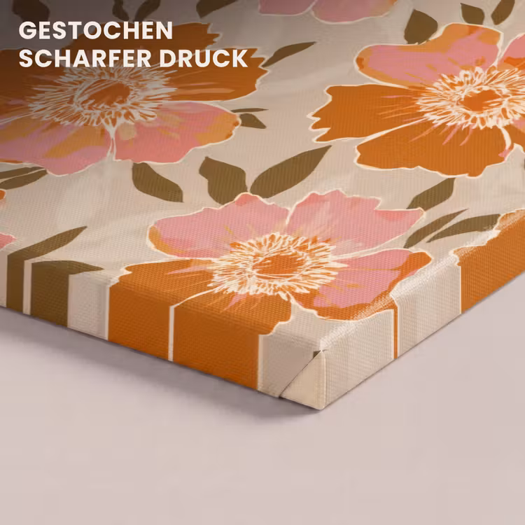 Bloemen - Motief - Retro canvas 2cm klein 34 -closeup_print_DE