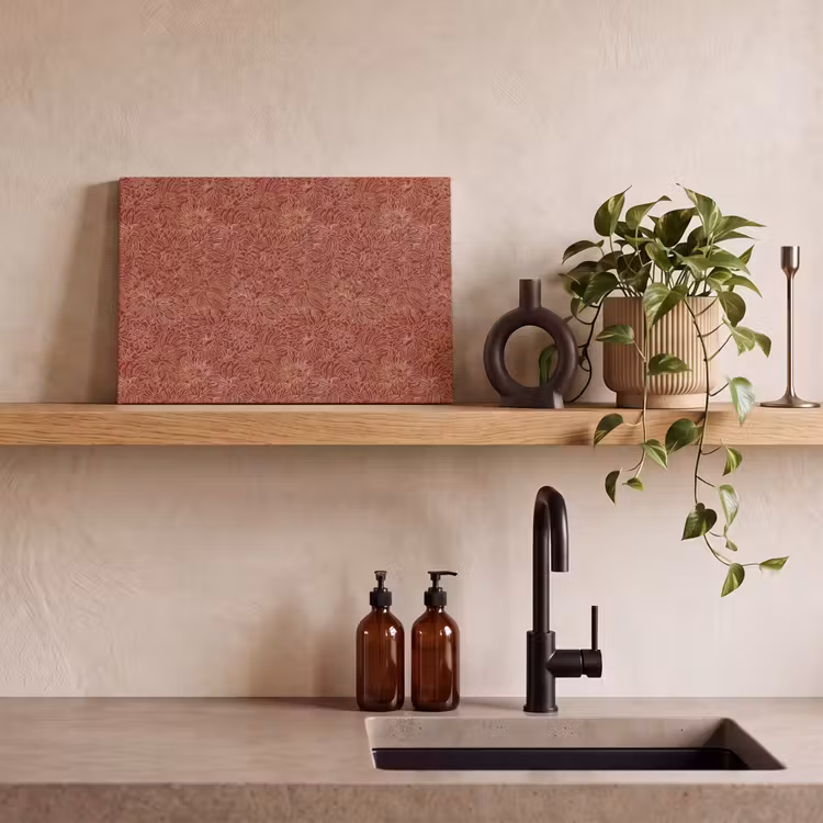Bloemen - Motief - Rood canvas 2cm klein 34 -sfeer6