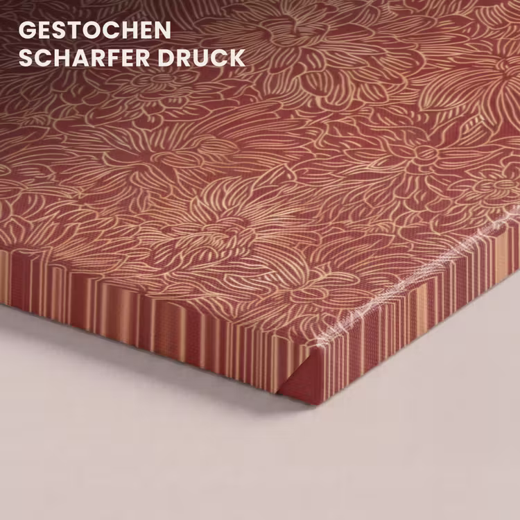 Bloemen - Motief - Rood canvas 2cm klein 34 -uniquesellingpoint_afwerking-onlywow_DE
