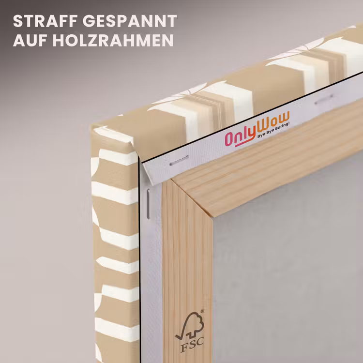 Bloemen - Patroon - Beige canvas 2cm klein 34 -uniquesellingpoint_afwerking-onlywow_DE