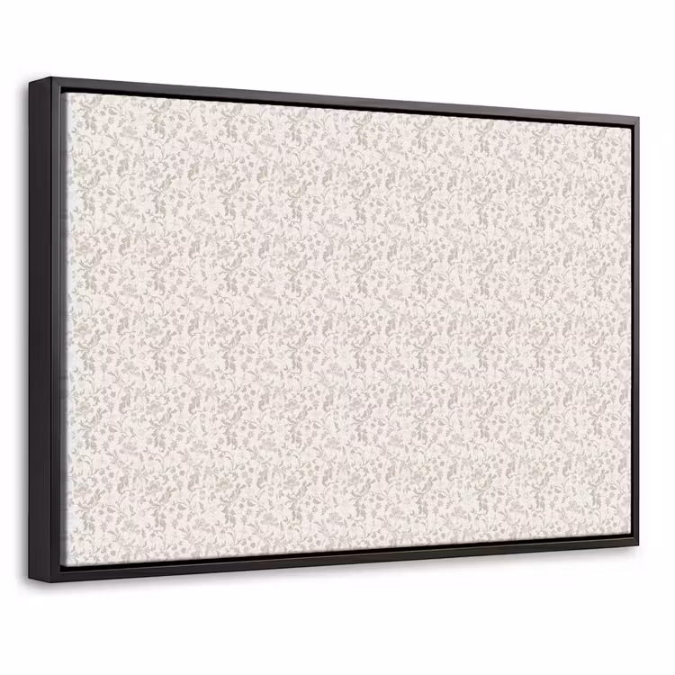 Bloemen - Patroon - Taupe Canvas met baklijst klein 1125 -threedimensional_3d_global