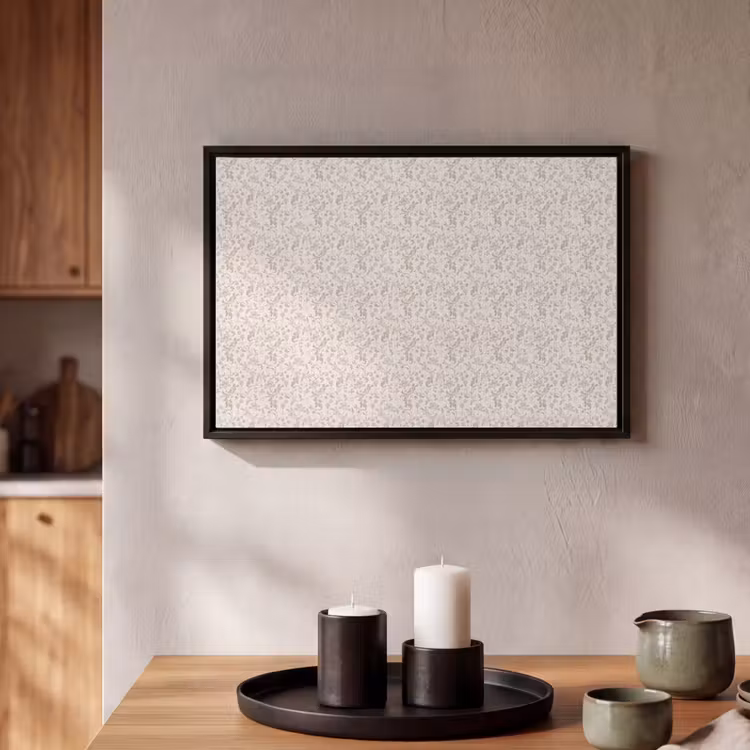 Bloemen - Patroon - Taupe Canvas met baklijst klein 1125 -atmosphere_sfeer1_global