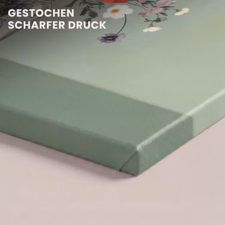 Bloemen - Vaas - Kaartje canvas 2cm klein -uniquesellingpoint_afwerking-onlywow_DE