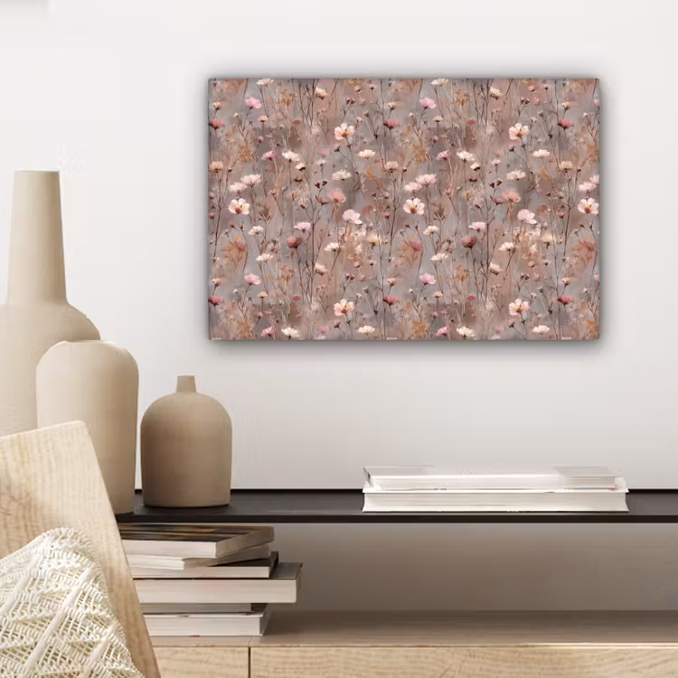 Bloemen - Wild - Pastel canvas 2cm klein 34 -closeup_print_DE