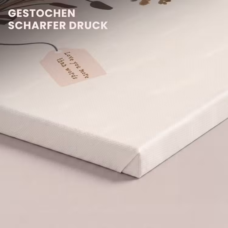 Bloemen - Quote - Beige - Lint canvas 2cm klein -uniquesellingpoint_afwerking-onlywow_DE