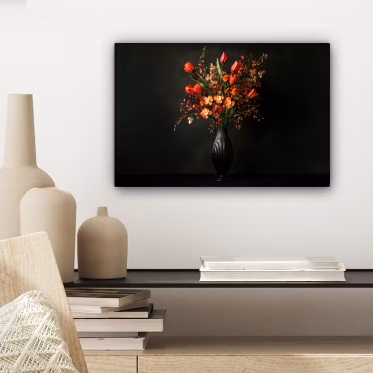 Bloemen - Takken - Boeket canvas 2cm klein -closeup_print_DE