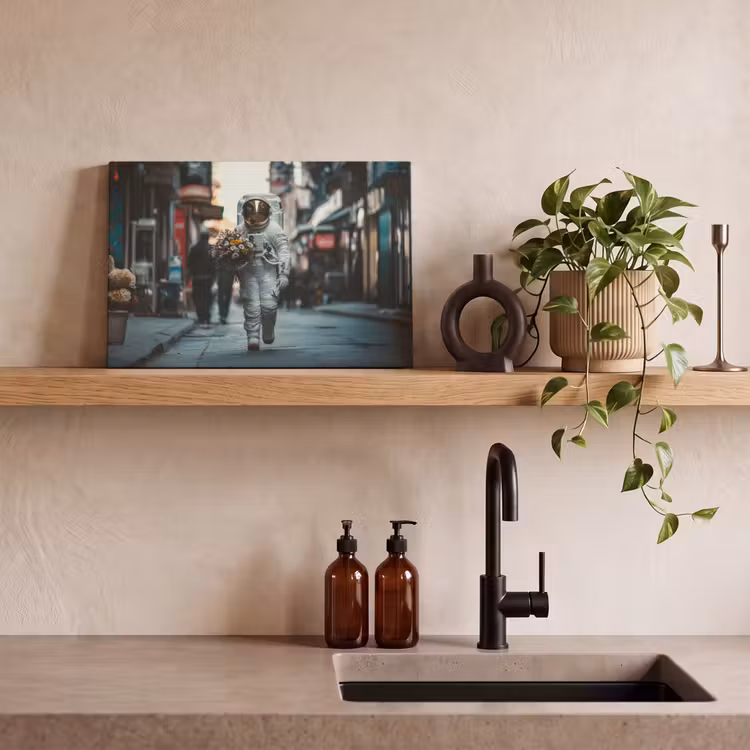 Boeket - Bloemen - Kleurrijk - Astronaut canvas 2cm klein -closeup_print_DE