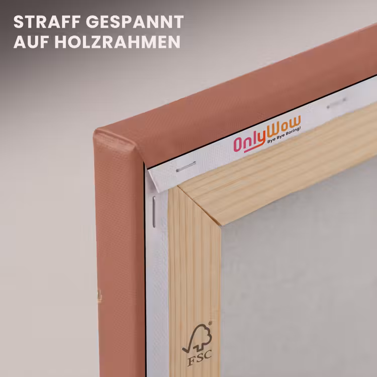 Boeket - Retro - Kleurrijk canvas 2cm klein -uniquesellingpoint_afwerking-onlywow_DE
