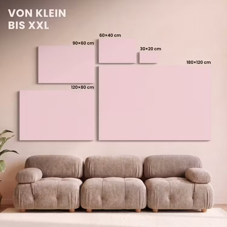 Blush - Pink - Roze canvas 2cm klein 34 -Xsfeer8_DE