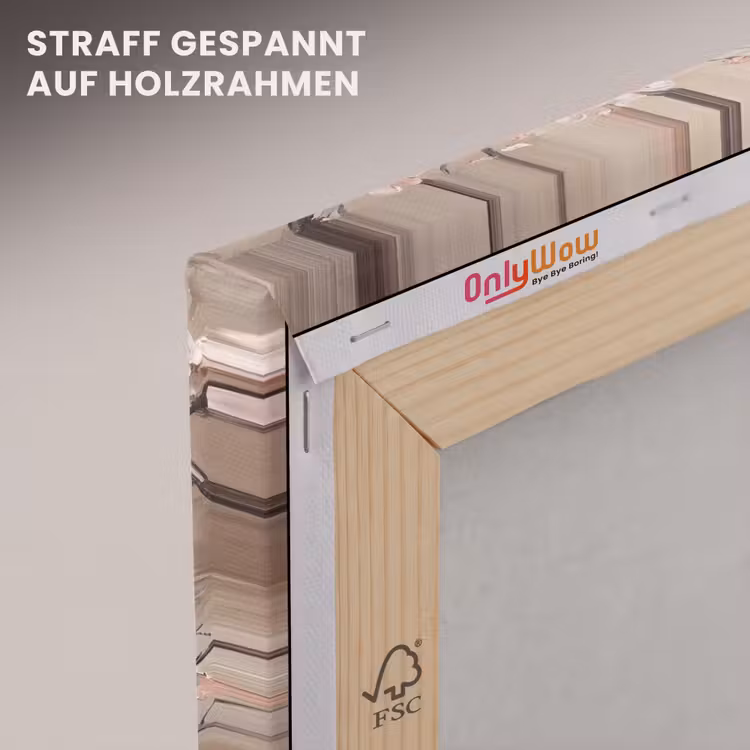 Bloesem - Takken - Schilderij - Beige - Serene canvas 2cm klein -uniquesellingpoint_afwerking-onlywow_DE