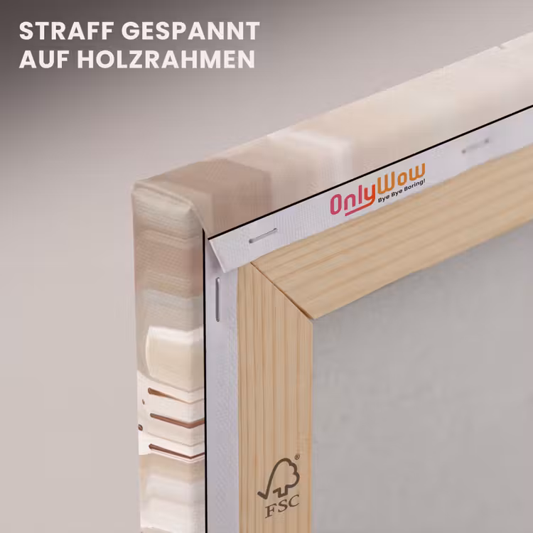 Bloesem - Takken - Schilderij - Beige - Serene canvas 2cm klein -uniquesellingpoint_afwerking-onlywow_DE