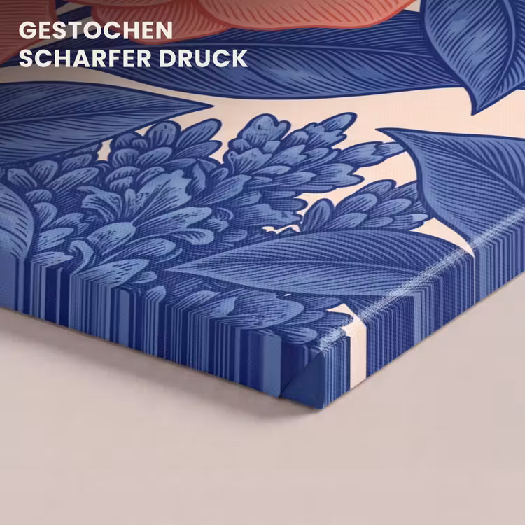 Leinwandbild - Blüten – Blätter – Botanik - Bloemen - Bladeren - Botanisch canvas 2cm klein