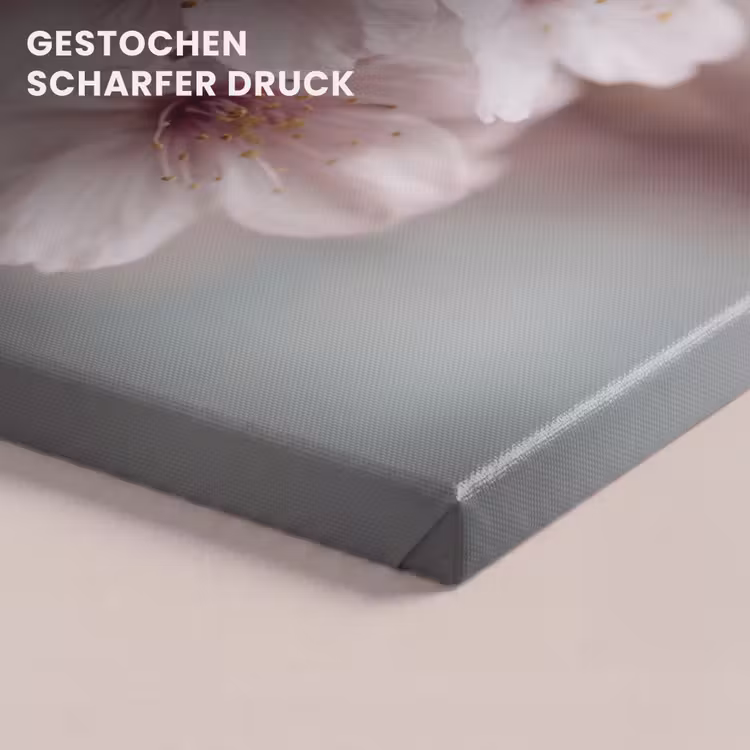 Bloesems - Meeldraden - Geel - Wazig canvas 2cm klein -uniquesellingpoint_afwerking-onlywow_DE