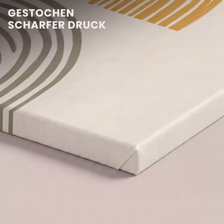 Bogen - Lijnen - Oranje - Minimalistisch canvas 2cm klein -uniquesellingpoint_afwerking-onlywow_DE