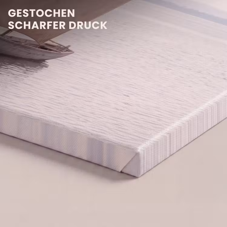 Boot - Zeil - Water - Tropisch - Natuur canvas 2cm klein -closeup_print_DE