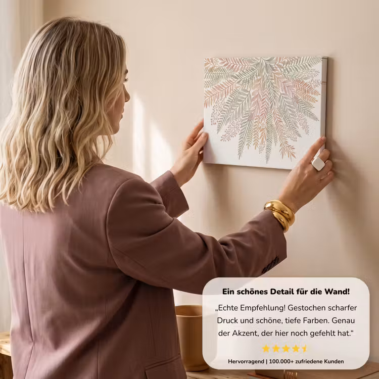 Botanisch - Aquarel - Kleurrijk canvas 2cm klein -sfeer3