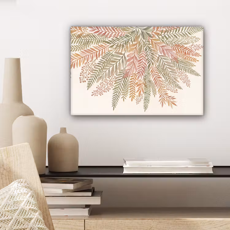 Botanisch - Aquarel - Kleurrijk canvas 2cm klein -sfeer6